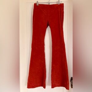 FP Pull On Corduroy Flared Pants in Rust